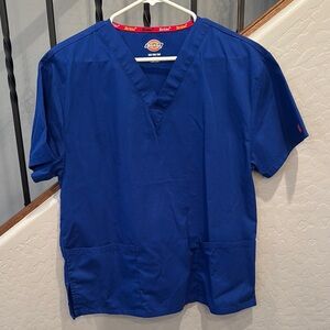 Dickies Unisex Blue Scrub Shirt